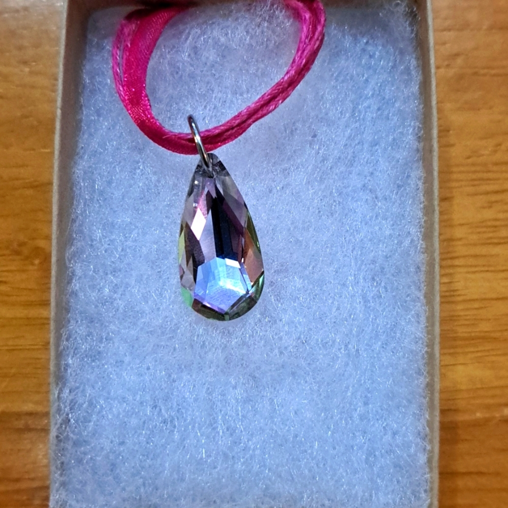 🔥CLEARANCE! Velvet Rose Crystal Marquise Necklace